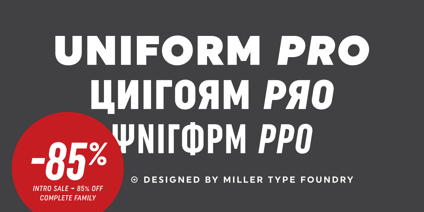 Uniform Pro Extra Condensed